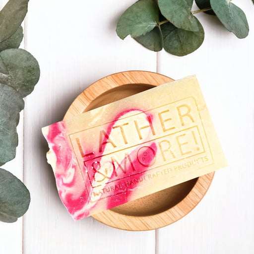 Lather and More! Champagne and Raspberries Soap Soap White Smoke