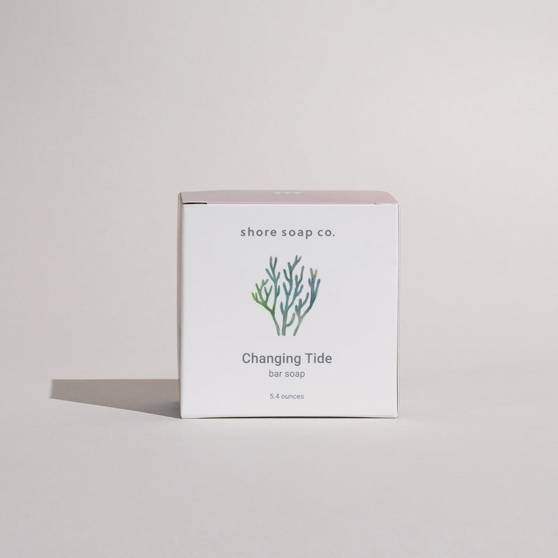 Shore Soap Co. Changing Tide Bar Soap Bar Soap Light Gray Single Bar,3 for $24