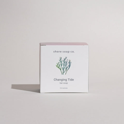 Shore Soap Co. Changing Tide Bar Soap Bar Soap Light Gray Single Bar,3 for $24