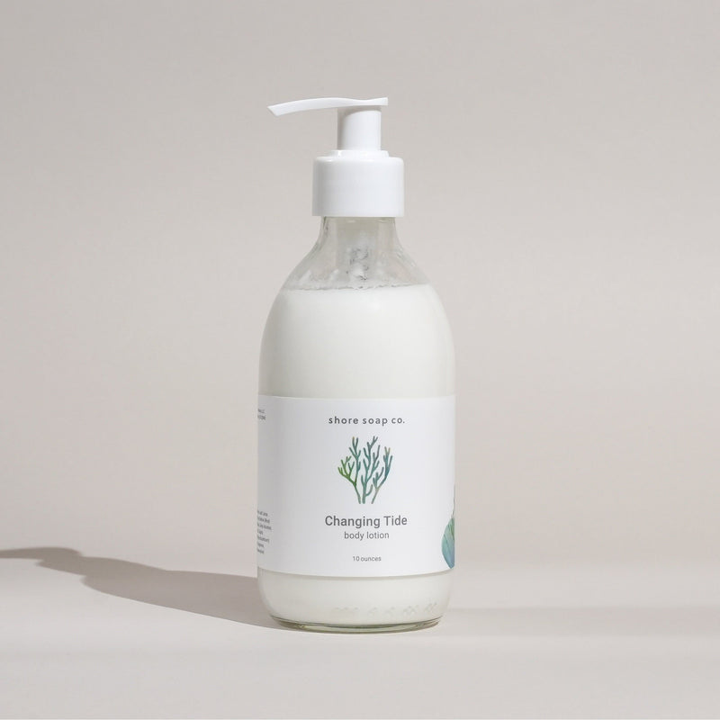 Shore Soap Co. Changing Tide Body Lotion Body Lotion Light Gray 10 ounce,4 ounce