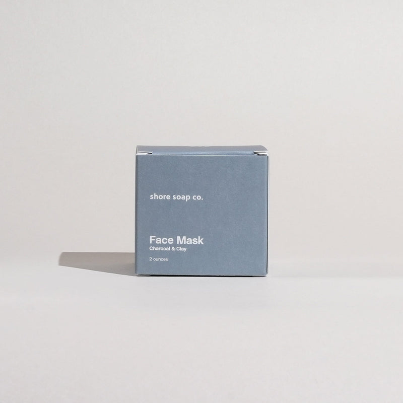 Shore Soap Co. Charcoal & Clay Mask Face Light Slate Gray