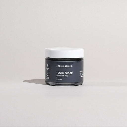 Shore Soap Co. Charcoal & Clay Mask Face Light Gray