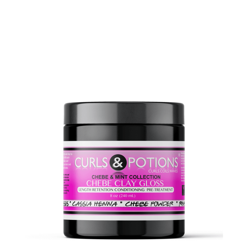 Curls & Potions Chebe Clay Gloss White Smoke 12 oz