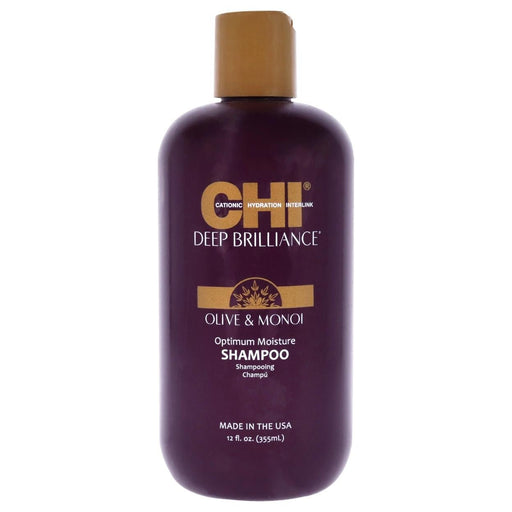 VIP Extensions CHI Deep Brilliance Optimum Moisture Shampoo, 12 oz Shampoo White Smoke
