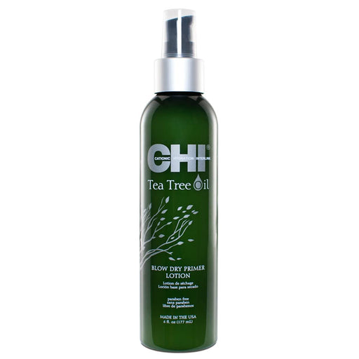 VIP Extensions CHI Tea Tree Oil Blow Dry Primer Lotion, 6 oz Heat Protectant White Smoke