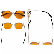 eyekeeper.com Chic Blue Light Blocking Eyeglasses LX19001-BB98 Eyeglasses White Smoke Gold Black / without magnification,Gold Tortoise / without magnification,Silver / without magnification