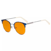 eyekeeper.com Chic Blue Light Blocking Eyeglasses LX19001-BB98 Eyeglasses White Smoke Silver / without magnification