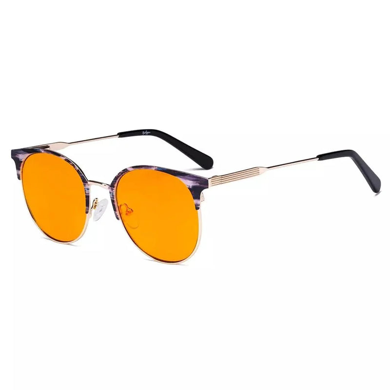 eyekeeper.com Chic Blue Light Blocking Eyeglasses LX19001-BB98 Eyeglasses White Smoke Gold Black / without magnification,Gold Tortoise / without magnification,Silver / without magnification
