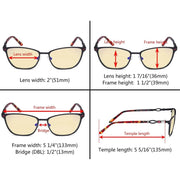 eyekeeper.com Chic Blue Light Blocking Eyeglasses LX19019-BB60 Eyeglasses White Smoke Black / without magnification,Purple / without magnification,Red / without magnification