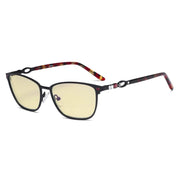 eyekeeper.com Chic Blue Light Blocking Eyeglasses LX19019-BB60 Eyeglasses White Smoke Black / without magnification
