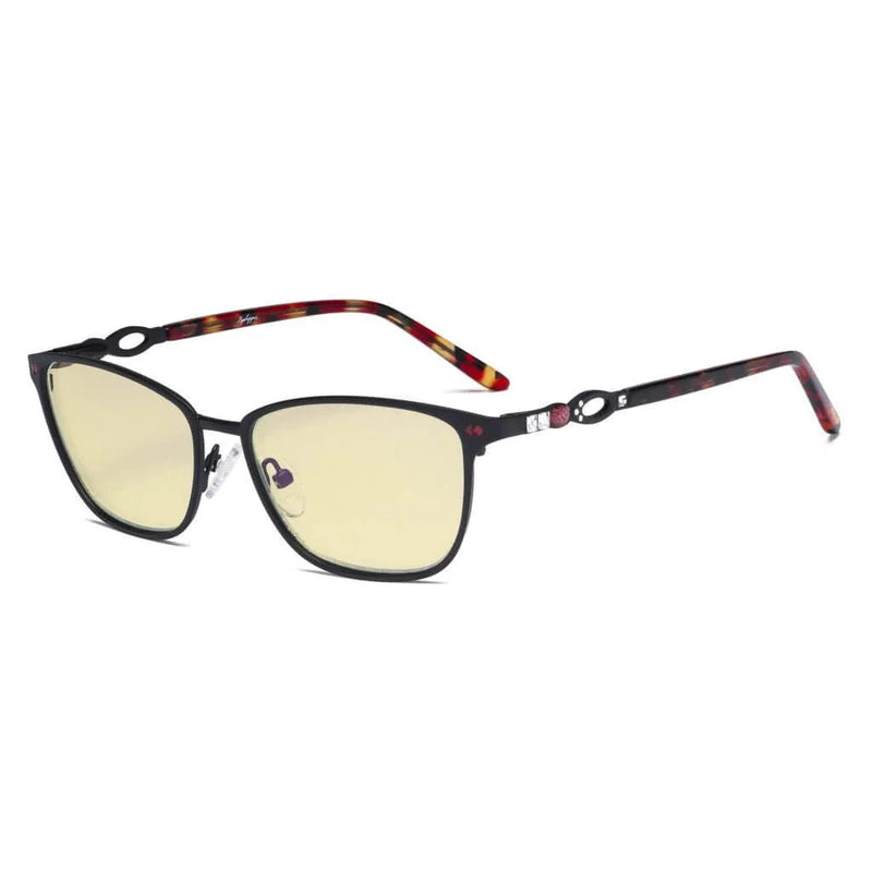 eyekeeper.com Chic Blue Light Blocking Eyeglasses LX19019-BB60 Eyeglasses White Smoke Black / without magnification