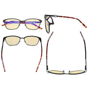 eyekeeper.com Chic Blue Light Blocking Eyeglasses LX19019-BB60 Eyeglasses White Smoke Black / without magnification,Purple / without magnification,Red / without magnification