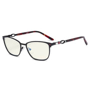 eyekeeper.com Chic Blue Light Filter Eyeglasses LX19019-BB40 Eyeglasses White Smoke Black / without magnification