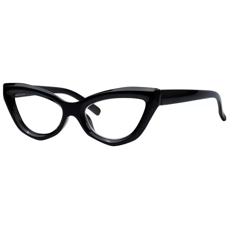 eyekeeper.com Chic Cat-eye Reading Glasses Stylish Readers R2033 Eyeglasses White Smoke Black / without magnification,Black / +0.50,Black / +0.75,Black / +1.00,Black / +1.25,Black / +1.50,Black / +1.75,Black / +2.00,Black / +2.25,Black / +2.50,Black / +2.75,Black / +3.00,Black / +3.50,Black / +4.00