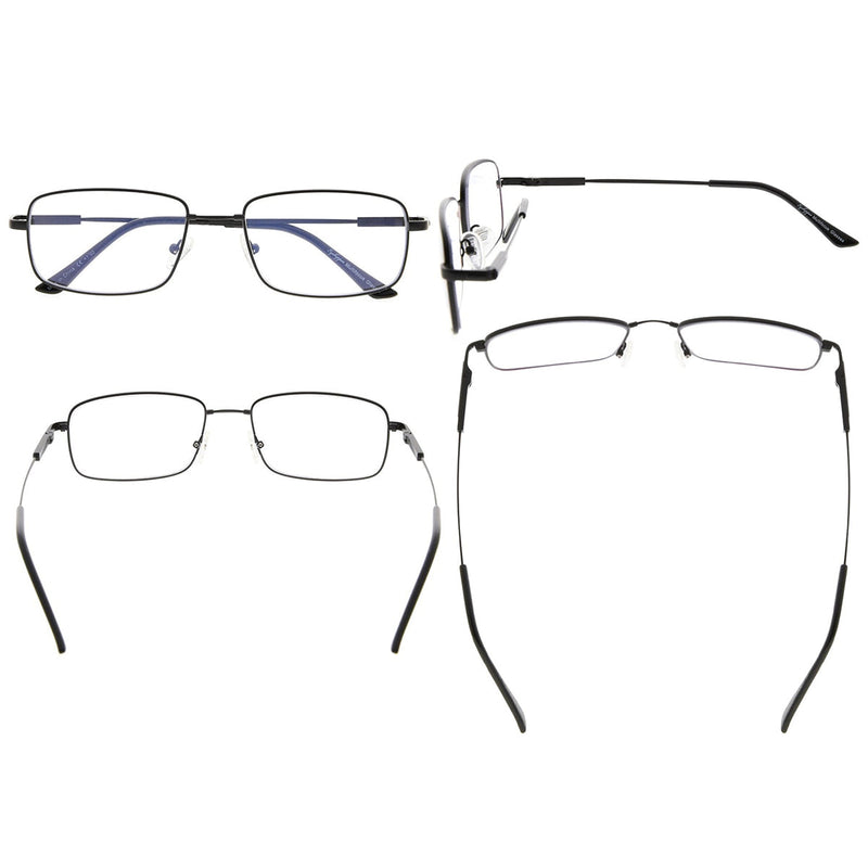 eyekeeper.com Chic Rectangle Multifocal Progressive Reading Glasses M1701 Eyeglasses White Smoke Black / +1.75,Gold / +1.00,Gold / +1.50,Gold / +2.00,Gold / +2.50,Gold / +3.00,Gunmetal / +1.00,Gunmetal / +1.75,Silver / +1.00,Silver / +1.50,Silver / +1.75,Silver / +3.00