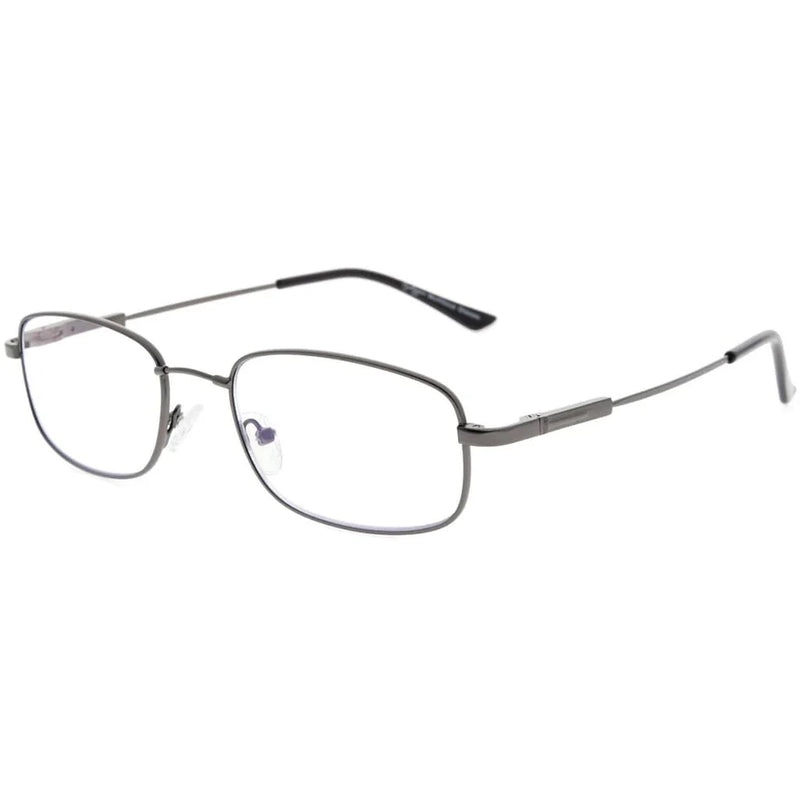 eyekeeper.com Chic Progressive Multifocus Reading Glasses Rectangle Readers M1703 Eyeglasses White Smoke Gunmetal / +1.00,Gunmetal / +1.50,Gunmetal / +2.50,Gunmetal / +3.00