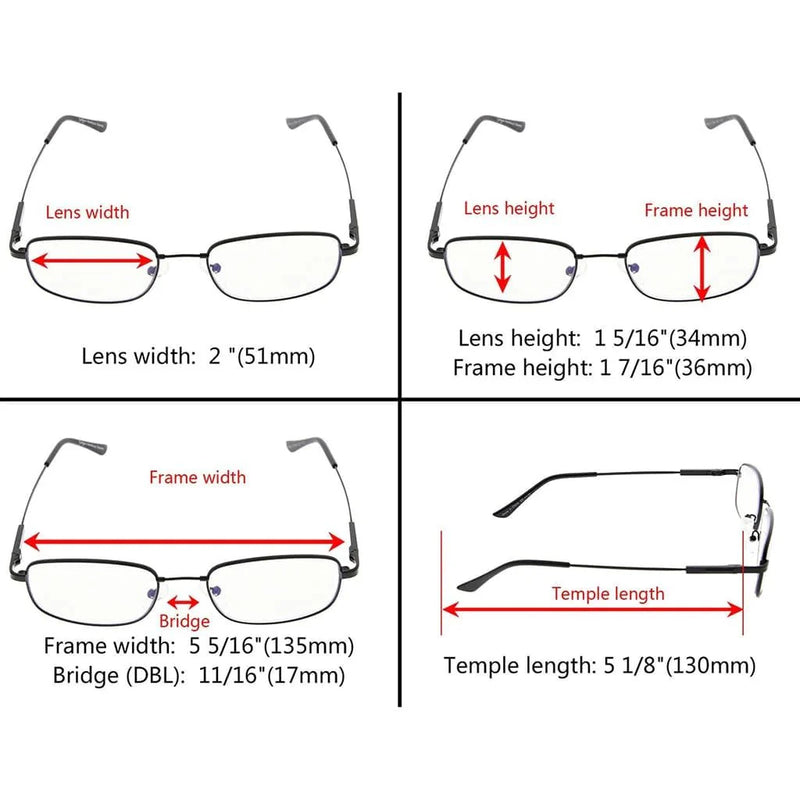 eyekeeper.com Chic Progressive Multifocus Reading Glasses Rectangle Readers M1703 Eyeglasses White Smoke Black / +1.00,Black / +1.50,Black / +2.00,Black / +2.50,Black / +3.00,Black / +3.50,Gold / +1.00,Gold / +1.50,Gold / +2.00,Gold / +2.50,Gold / +3.00,Gold / +3.50,Gunmetal / +1.00,Gunmetal / +1.50,Gunmetal / +2.50,Gunmetal / +3.00,Silver / +1.50,Silver / +