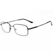 eyekeeper.com Chic Rectangle Multifocal Progressive Reading Glasses M1701 Eyeglasses White Smoke Black / +1.75