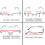 eyekeeper.com Chic Rectangle Progressive Multifocus Reading Glasses M1704 Eyeglasses White Smoke Black / +1.00,Black / +1.25,Black / +1.50,Black / +1.75,Black / +2.00,Black / +2.25,Black / +2.50,Black / +3.00,Gold / +1.00,Gold / +1.25,Gold / +1.50,Gold / +1.75,Gold / +2.00,Gold / +2.25,Gold / +2.50,Gold / +3.00,Gunmetal / +1.00,Gunmetal / +1.25,Gunme