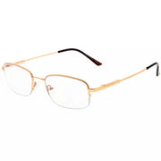eyekeeper.com Chic Rectangle Progressive Multifocus Reading Glasses M1704 Eyeglasses White Smoke Gold / +1.00,Gold / +1.25,Gold / +1.50,Gold / +1.75,Gold / +2.00,Gold / +2.25,Gold / +2.50,Gold / +3.00