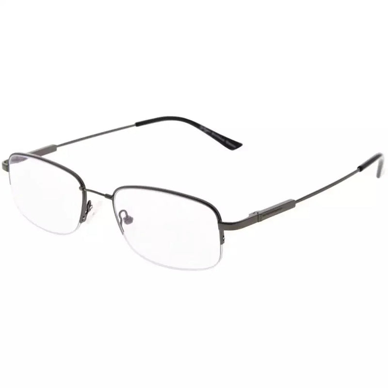 eyekeeper.com Chic Rectangle Progressive Multifocus Reading Glasses M1704 Eyeglasses White Smoke Gunmetal / +1.00,Gunmetal / +1.25,Gunmetal / +1.75,Gunmetal / +2.00,Gunmetal / +2.25,Gunmetal / +2.50,Gunmetal / +3.00