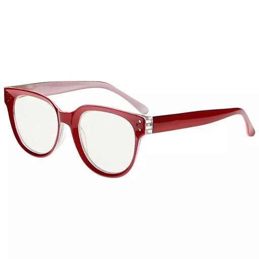 eyekeeper.com Thicker Frame Progressive Multifocal Reading Glasses M9110 Eyeglasses White Smoke Red / +1.00,Red / +1.50,Red / +1.75,Red / +2.00,Red / +2.50,Red / +3.00