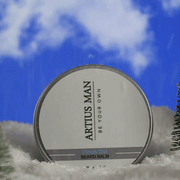 Artius Man Winter’s Chill Beard Balm – Cooling Peppermint and Eucalyptus Beard Styling Balm (2 oz) Beard Balm Dark Gray