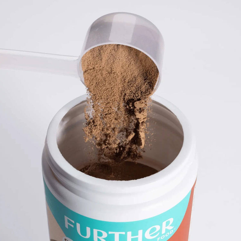 Further Food Chocolate Collagen Peptides Powder Collagen Light Gray 11 oz. (14 SERVINGS),24 oz. (30 SERVINGS),Stick Packets (12 ct.)