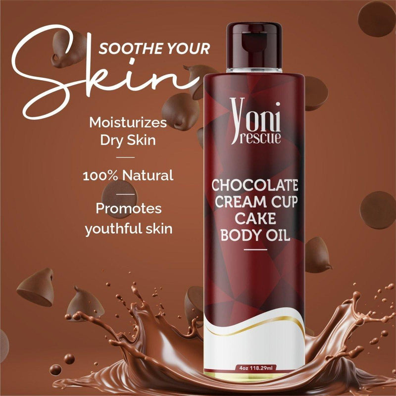 yoni rescue Chocolate Cream Cupcake Body Oil Body Oil Sienna 4oz