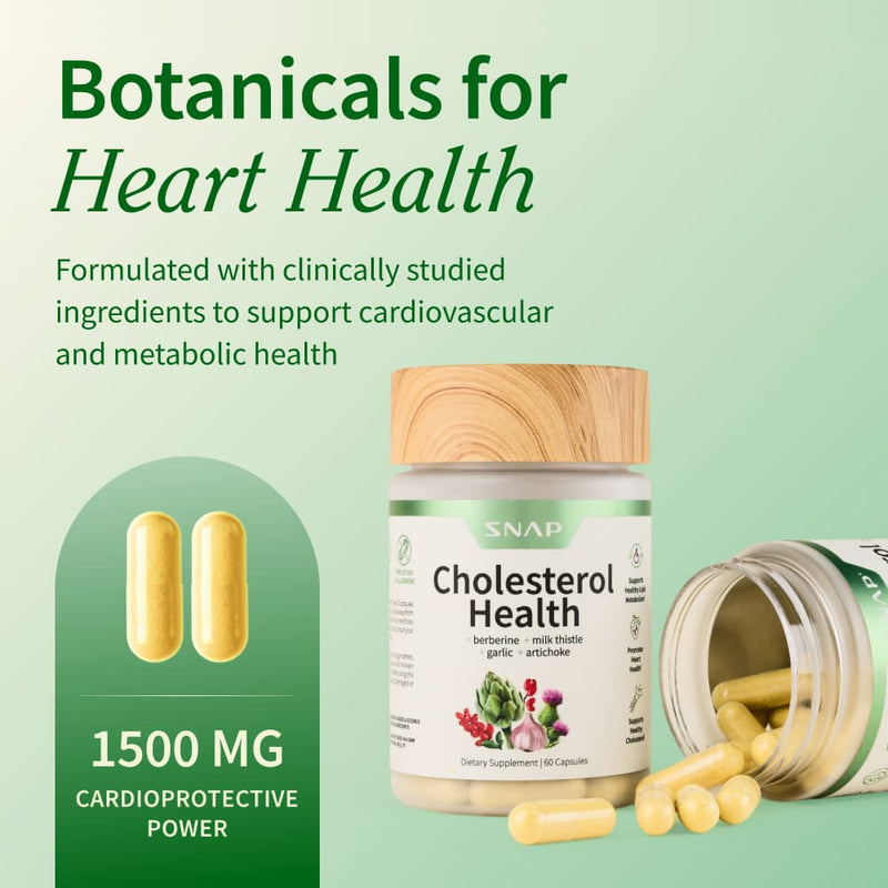 Snap Supplements Heart Health, Blood Sugar & Cholesterol Health Bundle Gray