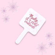Prolux Cosmetics Christmas Handheld Mirror Mirror Misty Rose