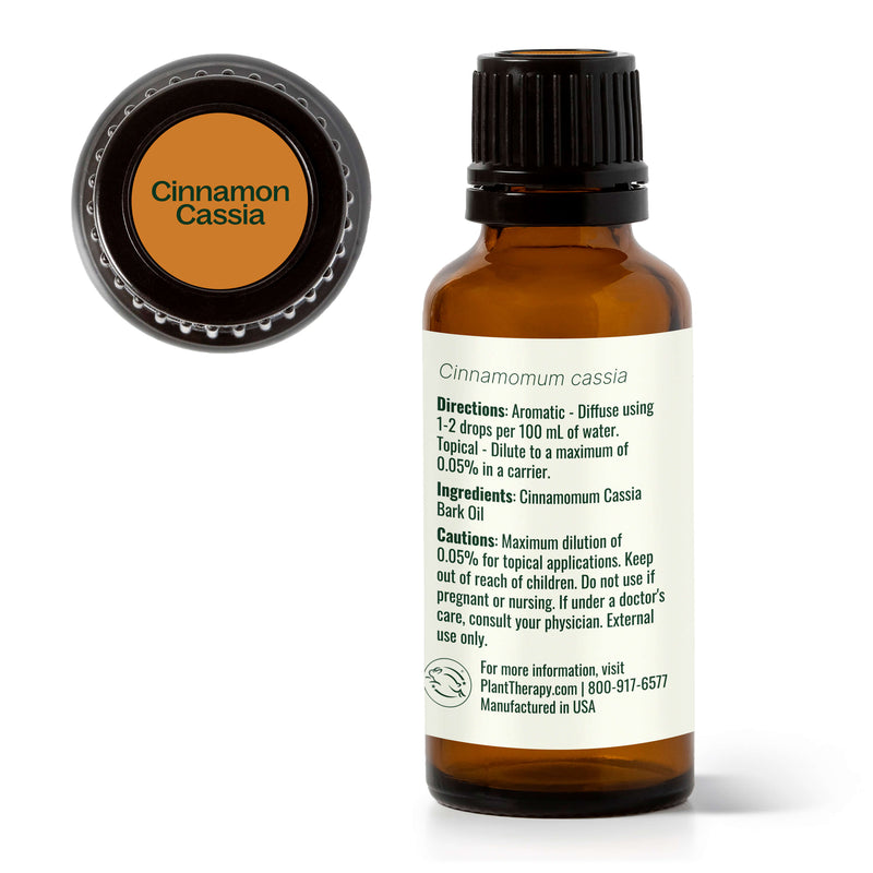 Plant Therapy Cinnamon Cassia Essential Oil Essential Oil Beige 10 mL,30 mL,100 mL