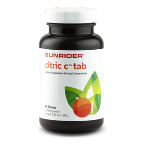 Herb's Fortune NOW AVAILABLE Citric C Tab | Chewable Vitamin C + Rose Hips by Sunrider Herbal Supplement Light Gray
