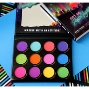 Rude Cosmetics City of Pastel Lights - 12 Pastel Pigment & Eyeshadow Palette Eyeshadow Palette Tan City of Pastel