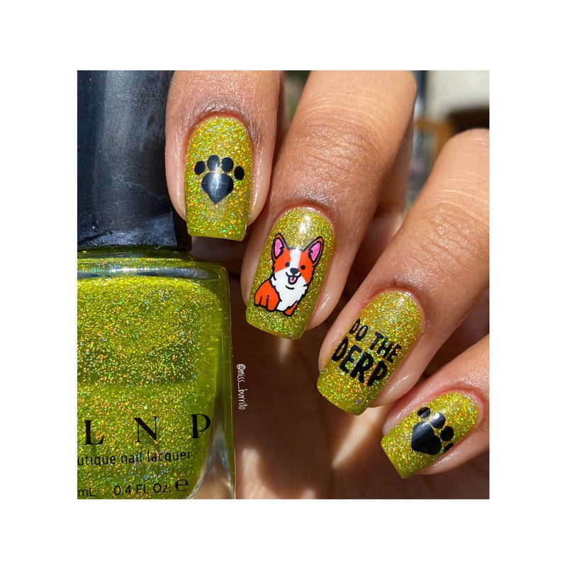 UberChic Beauty Corgi Love Stamping Plate Sienna
