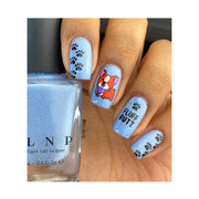 UberChic Beauty Corgi Love Stamping Plate Rosy Brown