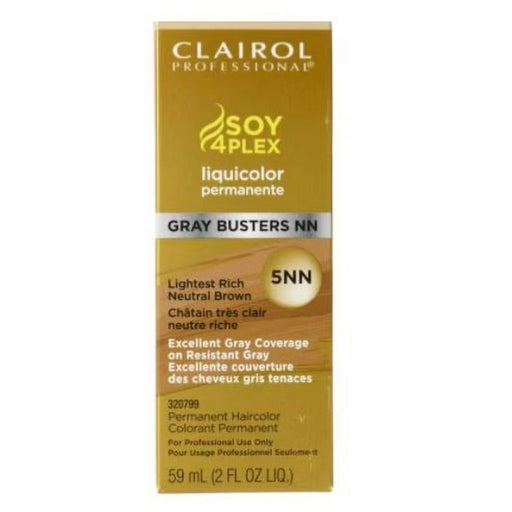VIP Extensions Clairol Professional Permanent Liquicolor for Dark Hair Color, 5NN Lightest Neutral Brown Permanent Hair Color Dark Goldenrod