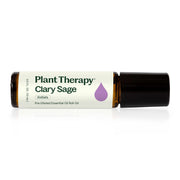 Plant Therapy Clary Sage Essential Oil Pre-Diluted Roll-On Essential Oil Black 10 mL