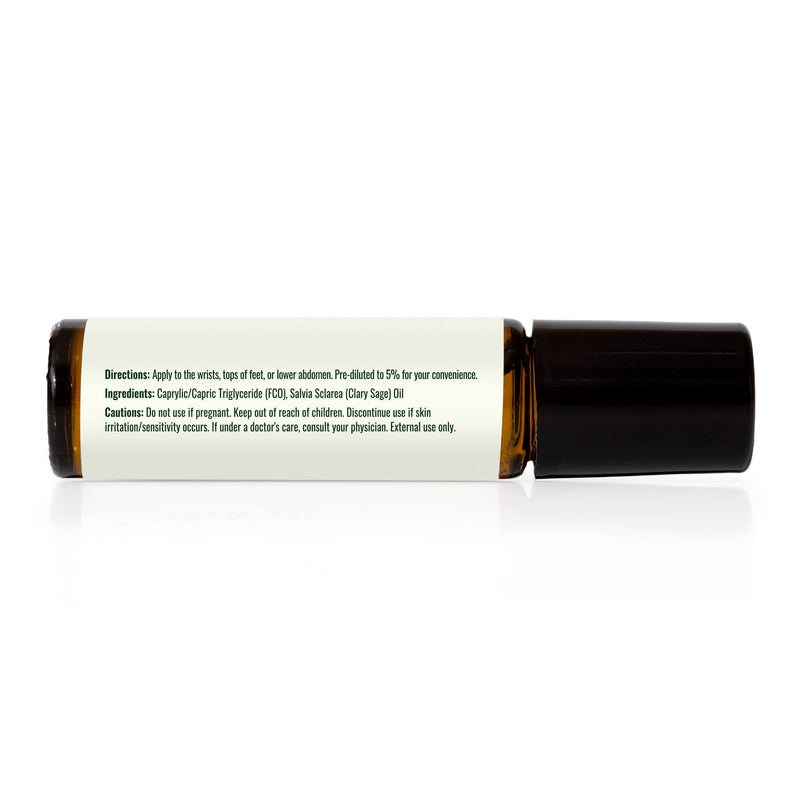 Plant Therapy Clary Sage Essential Oil Pre-Diluted Roll-On Essential Oil Black 10 mL