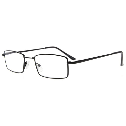 eyekeeper.com Classic Bendable Memory Metal Bridge Reading Glasses R1709 Eyeglasses White Smoke Black / +0.75