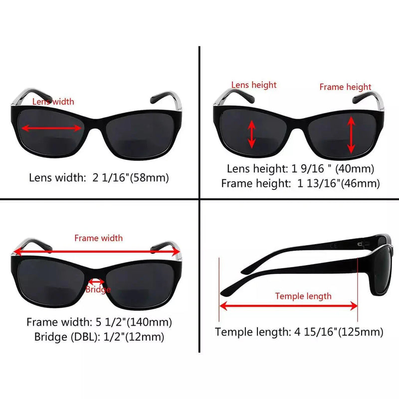 eyekeeper.com Bifocal Reading Sunglasses Outdoor Sunshine Readers SG821 Sunglasses White Smoke Black / +1.00,Black / +1.50,Black / +2.00,Black / +2.50,Black / +3.00,Tortoise / +1.00,Tortoise / +1.50,Tortoise / +2.00,Tortoise / +2.50,Tortoise / +3.00,Black Clear / +1.00,Black Clear / +1.50,Black Clear / +2.00,Black Clear / +2.50,Black Clear / +3.00