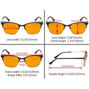 eyekeeper.com Classic Blue Light Blocking Eyeglasses LX19041-BB98 Eyeglasses White Smoke Black / without magnification,Blue / without magnification,Purple / without magnification,Red / without magnification