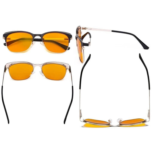 eyekeeper.com Classic Blue Light Blocking Eyeglasses LX19041-BB98 Eyeglasses White Smoke Black / without magnification,Blue / without magnification,Purple / without magnification,Red / without magnification
