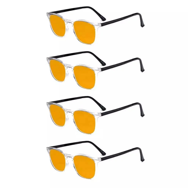 eyekeeper.com Classic Blue Light Blocking Reading Glasses 4 Pack DSRJ003 Eyeglasses White Smoke Clear-4pcs / +0.50,Clear-4pcs / +0.75,Clear-4pcs / +1.00,Clear-4pcs / +1.25,Clear-4pcs / +1.50,Clear-4pcs / +1.75,Clear-4pcs / +2.00