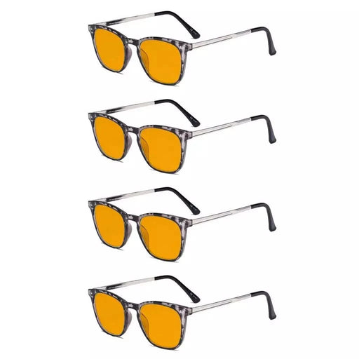 eyekeeper.com Classic Blue Light Blocking Reading Glasses 4 Pack DSRJ003 Eyeglasses White Smoke Black-4pcs / +0.50,Black-4pcs / +0.75,Black-4pcs / +1.00,Black-4pcs / +1.25,Black-4pcs / +1.50,Black-4pcs / +1.75,Black-4pcs / +2.00,Black-4pcs / +2.50,Black-4pcs / +3.00
