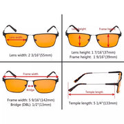 eyekeeper.com Classic Blue Light Blocking Reading Glasses LX17008 Eyeglasses White Smoke Black / without magnification,Black / +0.50,Black / +0.75,Black / +1.00,Black / +1.25,Black / +1.50,Black / +1.75,Black / +2.00,Gold / without magnification,Gold / +0.50,Gold / +0.75,Gold / +1.00,Gold / +1.25,Gold / +1.50,Gold / +1.75,Gold / +2.00,Gunmeta