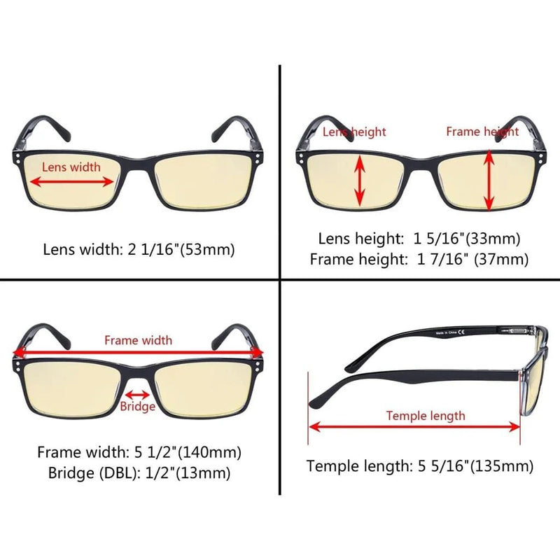 eyekeeper.com Classic Blue Light Blocking Reading Glasses TM802 Eyeglasses White Smoke Black / +0.50,Black / +0.75,Black / +1.00,Black / +1.75,Black / +2.00,Black / +2.25,Black / +2.50,Blue / without magnification,Blue / +0.50,Blue / +0.75,Blue / +1.00,Blue / +1.25,Blue / +1.50,Blue / +2.00,Blue / +2.25,Blue / +2.50,Clear / +0.50,Clear / +0