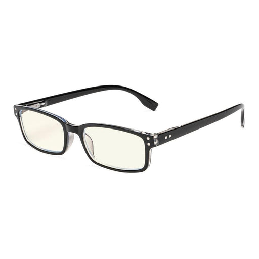 eyekeeper.com Classic Blue Light Filter Reading Glasses CG097 Eyeglasses Beige Black Clear / without magnification,Black Clear / +0.50,Black Clear / +1.25,Black Clear / +2.00,Black Clear / +2.50,Black Clear / +3.00,Black Clear / +4.00