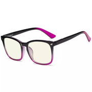 eyekeeper.com Blue Light Filter Stylish Computer Readers UVRT1801 Eyeglasses Antique White Black Purple / without magnification,Black Purple / +0.50,Black Purple / +0.75,Black Purple / +1.00,Black Purple / +1.25,Black Purple / +1.50,Black Purple / +1.75,Black Purple / +2.00,Black Purple / +2.50,Black Purple / +3.00,Black Purple / +3.50,Black Pu
