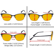 eyekeeper.com Full-rim Blue Light Blocking Eyeglasses LX19041-BB90 Eyeglasses White Smoke Black / without magnification,Blue / without magnification,Purple / without magnification,Red / without magnification